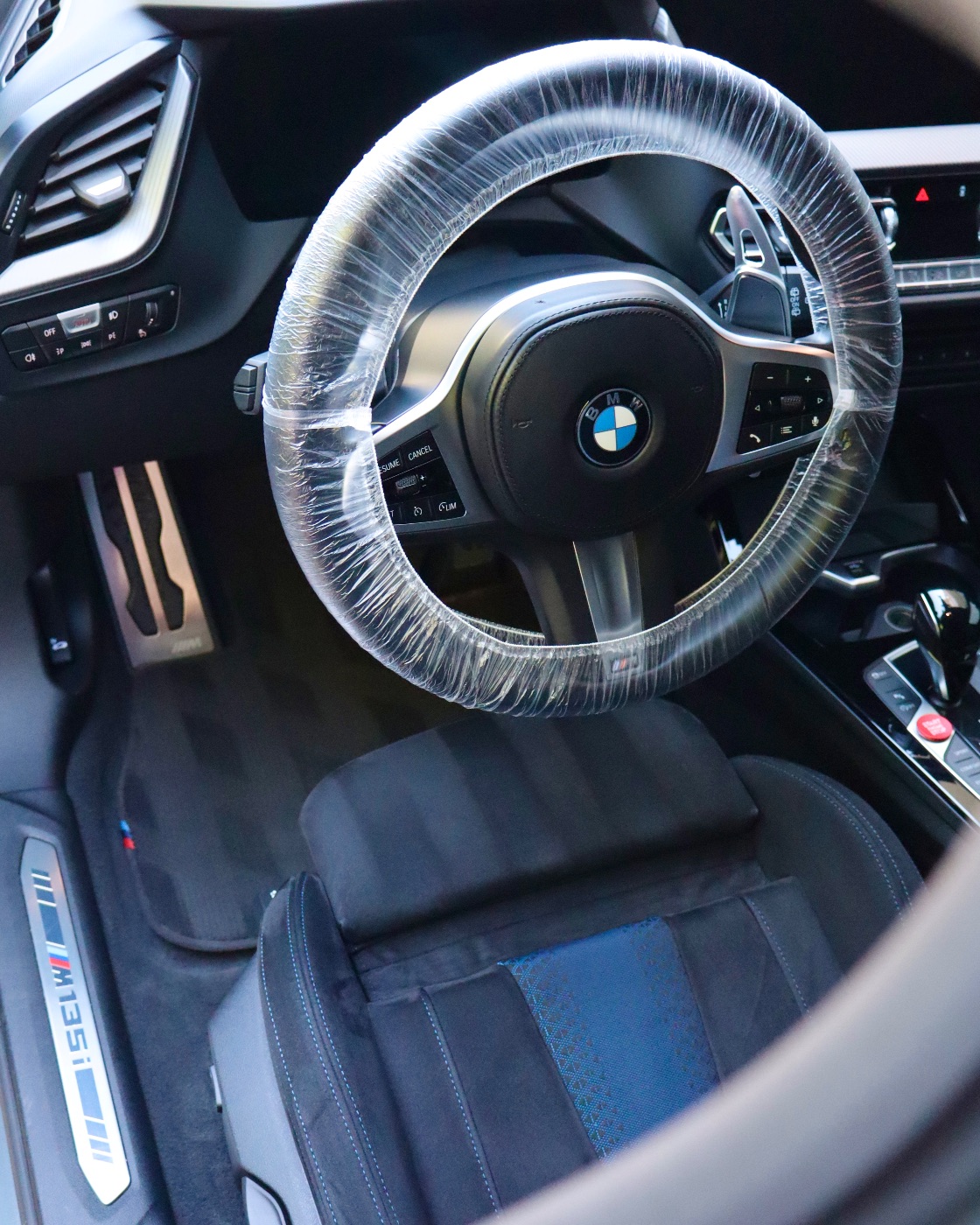 BMW M135i — Detailing Interno completo + Lavaggio sedili in Alcantara